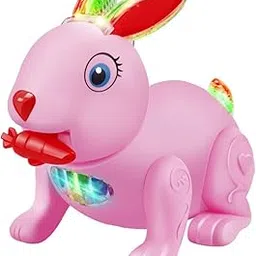 Electric Jumping and Walking Rabbit Bunny Sweet Sounds and Blinks Colored Lights Move Tail and Ears Like Real Rabbits-picture-58