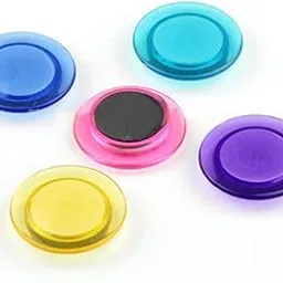 es³kube Colorful Translucent Magnet for Magnetic White-Boards - Stick Notes, Photos, Charts and More (Size 30mm) (Set of 10)-picture-30