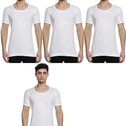 cupatex White Rns Cotton Vests (Pack of 4)-picture-35