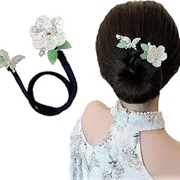 Diversa Korean Juda Bun Maker for Women & Girls – Easy DIY Fan-Shaped Hair Curler Pin for Quick Hairstyle – Lazy Bun Maker for Party, Wedding, Daily Use – 1 Pc (Design 5, Free Size)-image-1