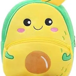 bwsk Cute Avacado Soft Toy School Bag for Toddlers, Boys & Girls, Kids Plush Backpack Lightweight & Comfortable Cartoon Animal Bag for Travel, Picnic & Preschool-picture-28