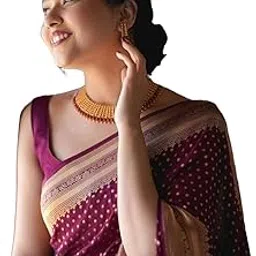 avantika fashion Women's Kanjivaram Soft Semi Silk Banarasi Sarees With Blouse Piece-picture-17