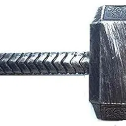 WP WANNA PARTY Wanna Party Thor Molded Hammer for Halloween Props,Cosplay, Toys for Halloween, Thor Props Costume Accessories,Dress Up & Pretend to Play Props., Black-image-46