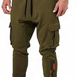 jugular Men's Cotton Cargo Track Pants image 1