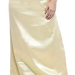 apsra ls Women Saree Petticoat Satin Silk Underskirt Lining for Sari Wrap for Women Gold-picture-35