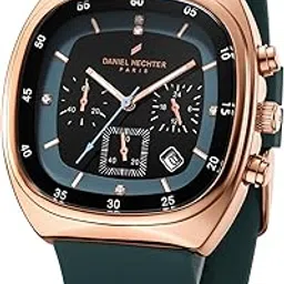 daniel hechter Paris Bercy Collection Modern Multi Functional Watch for Men with Square Dial and Silicon Band-DHM1001-picture-15