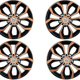 WolkomHome car Wheel Cap, Hub Cap Wheelcover Wheel Cover Universal for All 15 inch Wheel Size Cars (Copper Black Color Black)-image-72