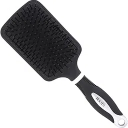 Roots -Truglam Black Detangling Hairbrush With Round Ball-Tip Bristles - Eco-Friendly and Gentle Round Paddle Hairbrush for Men and Women, Hair Growth and Scalp Massage - Pack of 1-9886-picture-31