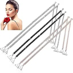 Adjustable Rhinestone Bra Straps for Women - Non-Slip Bling Shoulder Straps - Sexy Crystal Dress Accessories - Replacement for Wedding, Party Outfits and Beachwear-image-57