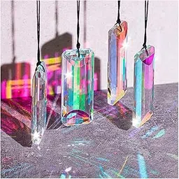4 Pcs Crystal Sun Catcher Prisms, Sun Catchers Indoor Window, Rainbow Maker for Windows, Gardens, Corridors-picture-65