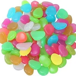 Krizkey Radium Glossy Stone Decorative Aquarium and Vase Fillers Pebbles for Garden Home - 100 PCS-picture-30