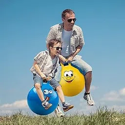 Cloyster Space Hopper, Jumping , Hopping Ball, Hoppity Hop Bouncy Ball with Handles for Kids Ages 3-20 || 65 cm || Pump Included || Multi Color, 65 x 65 x 65 cm-image-72