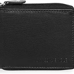 swiss eagle Leather Wallet For Men, Black, Vintage-picture-41