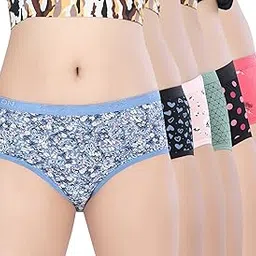 Women's Cotton Hipster Panties with Anti Bacterial Benefits Premium Edition (Colors and Prints May Vary) (Pack of 6)-image-8