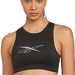 reebok Women's Polyester Lightly Padded Wire Free Standard Sports Training Bra-picture-34