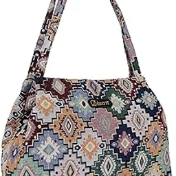 DIXON Canvas Fabric Casual Design Trendy Shoulder Handheld Tote Handbag For Women-picture-46