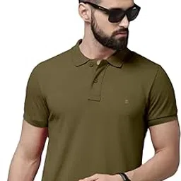 nelgates Men's Cotton Rich Polo T Shirt | Collar Tshirts | Half Sleeves | Plain-Regular Fit-picture-12