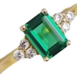 cuonna gems gallery Adjustable Panchdhatu Emerald Ring For Men & Women पन्ना रत्न ओरिजिनल रिंग Panna Stone Original Certified Ring Panchratna Ki Anguthi With Huge Shining & Beautiful Green Color-picture-31