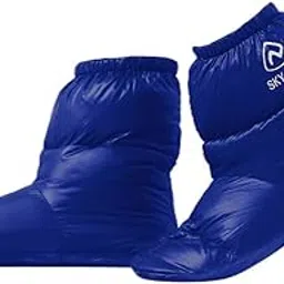 CLUB BOLLYWOOD Outdoor Camping Duck Down Slippers Sock Shoes Warmer Boot Booties Blue L | Socks | Socks-image-65