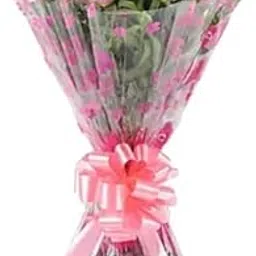 Floralbay Valentine's Day Special Fresh Flowers Gorgeous Bunch of 10 Mix Roses in Cellophane Packing-picture-10