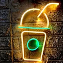 Wall Mitra MILKSHAKE LED Neon Signs Light LED Art Decorative Sign - For Wall Decor, Home Restaurants, Wedding Birthday Party Decor, Bar Decor, Mini Bar, Cafe(18X10)-image-117