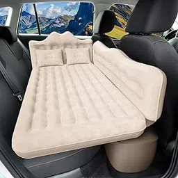 DikaSun Car Air Mattress, Inflatable SUV Truck Air Mattress Back Seat Camping Bed Thickened Car Sleeping Pad for Travel, Car Bed SUV Mattress with Car Air Pump 2 Pillows-picture-24