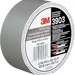 3M 3903 Vinyl Duct Tape, Gray 2" Wide by 50 Yards Long, 6.3 Mil-picture-23