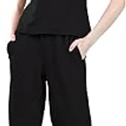 Selvia Women's Lycra Solid Co-Ords Set| Top and Trouser Set|Casual Co-Ords Set |Two Piece Co-Ord Set|Top & Pant Set-image-87