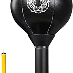 THE STYLE SUTRA Desktop Punching Bag MMA Workout with Air Pump with Suction Base Boxing Ball Black-picture-18