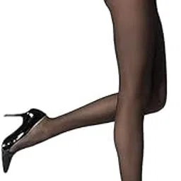 Women's Solid Ultra Fine/Sheer Stockings- Black/Beige (Pack of 1)-image-34