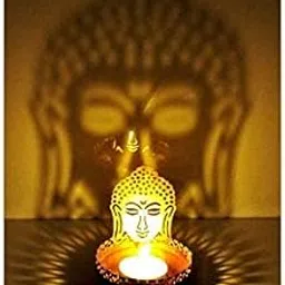 Heaven Decor Iron Buddha Shadow Tealight Candle Holder-image-30