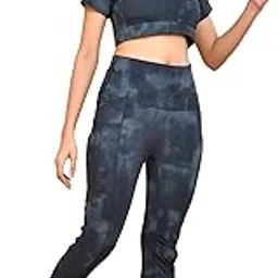 ssoshhub Premium High Waist Tights and Bra Set - Stretchable Gym Leggings, Yoga Pants, Zumba/Dance Wear - Women's Workout Active Wear Sports Bra Set-picture-17