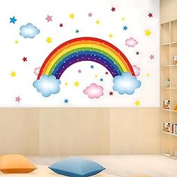 JAAMSO ROYALS Cartoon Colored Rainbow Stickers for Walls of Home, Wall Sticker for Living Room, Wall Stickers for Home, Wall Painting Stickers, Living Room Wall Stickers (60 CM X 90 CM)-picture-11