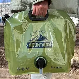 VIVITO 8L Collapsible Water Storage Container with Spigot | BPA-Free Foldable Water Tank with Leak-Proof Tap & Handle | Portable Water Carrier for Camping, Hiking, Travel | Multicolor | (Pack of 1)-picture-32