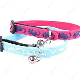 PSK PET MART Cat Kitten/Ferret/Rabbit Extra Small,Silicone Pet Whelping Collars with Bell- Colorful TPU Collar for Small Pet Animals - 2 Piece Color May Vary, 9.65 inch-picture-14