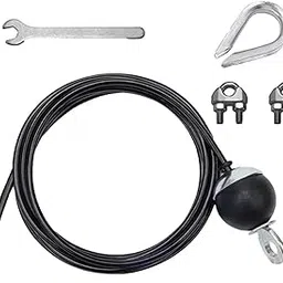 ATORSE Gym Replacement Cable Steel Wire Rope for Fitness Equipment Workout Exercise 1.8m-image-5