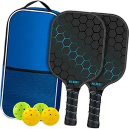 MERISHOPP Pickleball Paddles Includes 2 Rackets 4 Pickleballs for Sports Supplies Blue-image-74
