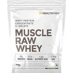 Healthfarm Raw Whey Unflavoured Whey Protein Concentrate + Whey Isolate Protein Powder| 900gm| 30 Servings-picture-31