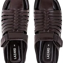 khadim's Lazard Leather Fisherman Sandal for Men-picture-11