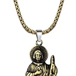 Saint Jude Locket | Catholic Patron Saint of Hope & Miracles Necklace | Religious Christian Gift Copper-image-2