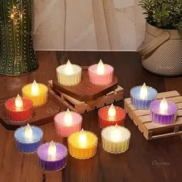 Chronos Flower Shaped LED Tea Light Votive Candles-picture-20