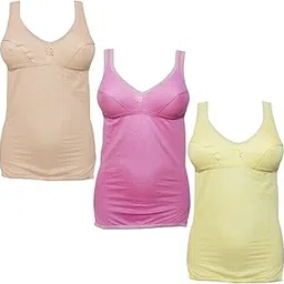 softaura Women Cotton Camisole Tank Top Combo | Non Padded Sleeveless Innerwear with Wide Straps | Stretchable Relaxed Fit Nightwear Yoga Gym Casual-picture-18