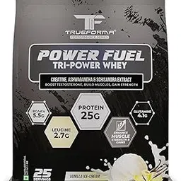 Trueforma Power Fuel (Whey Protein With Creatine, Ashwagandha & Schisandra Extract) (Vanilla Ice Cream, 1KG)-picture-17