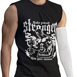 boldgenz Men's Sleeveless Gym Vest | 100% Cotton Stretchable Tank Top for Workout, Running, Training | Moisture-Wicking Quick Dry Baniyan-picture-47