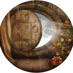 Jazzy Pearls® Round Christmas Table Cover Cloth for 120cm Kitchen Tables Wooden Door|Home & Garden | Furniture | Other Home Furniture-picture-63