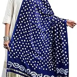 hema silk mills Designer Gajji Silk Dupatta with Tie-Dye Print – Perfect for Weddings, Festivals & Celebrations DUP-picture-44