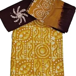 Women's Jaipuri Cotton Wax Battik Hand Print Dress Material for Ethnic, Daily, Festival, Office-picture-52