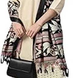 rani saahiba Women's Kantha Printed Art Silk Dupatta-picture-27