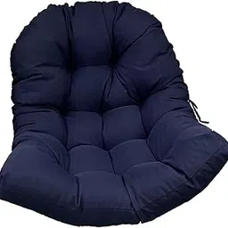 THE STYLE SUTRA Hanging Egg Chair Cushion Sunroom Wicker Chairs Pad Swing Basket Cushion Pad Navy-image-59