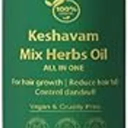 Serra Beauty Keshavam Mix Herbs Hair Oil | Ayurvedic Herbal Hair Oil for Hair Growth & Thickness | Anti Hair Fall, Dandruff Control & Shine Booster | 100ml-picture-22